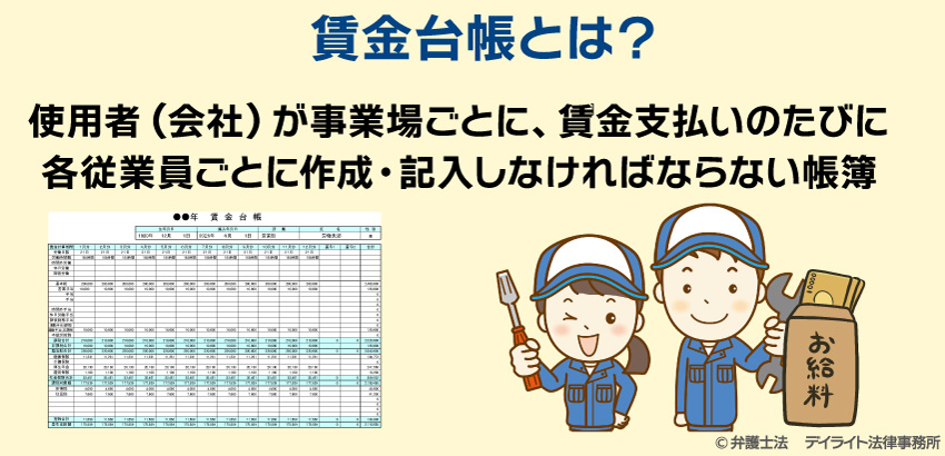 賃金台帳とは